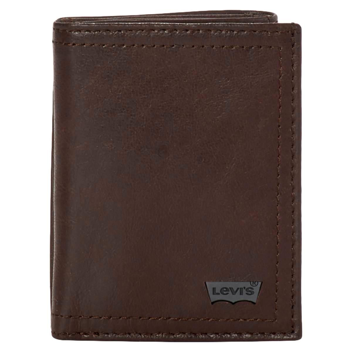 Mens Levi''s(R) Crackle Z-Fold Wallet