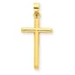 Unisex Gold Classics(tm) Polished Hollow Gold Cross Pendant - image 1