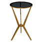 9th & Pike(R) Gold Modern Aluminum Accent Table - image 1