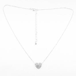 Rosa Rhinestones Pave Crystal Hard Pendant Necklace
