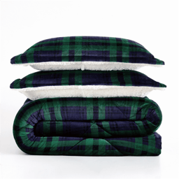 Truly Soft Cuddle Warmth Tartan Plaid 3pc. Comforter Set