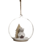 Northlight Polar Bear in Snow Glass Globe Christmas Ornament - image 3