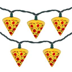Northlight Seasonal 6ft. Pepperoni Pizza Patio Light Set