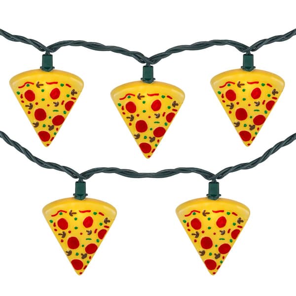 Northlight Seasonal 6ft. Pepperoni Pizza Patio Light Set - image 