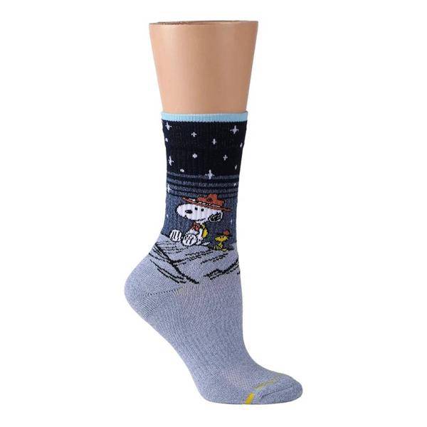 Womens Dr. Motion Snoopy Star Night Compression Crew Socks - image 