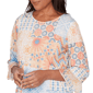Womens Alfred Dunner Beachcomber Flounce Sleeve Blouse - image 5