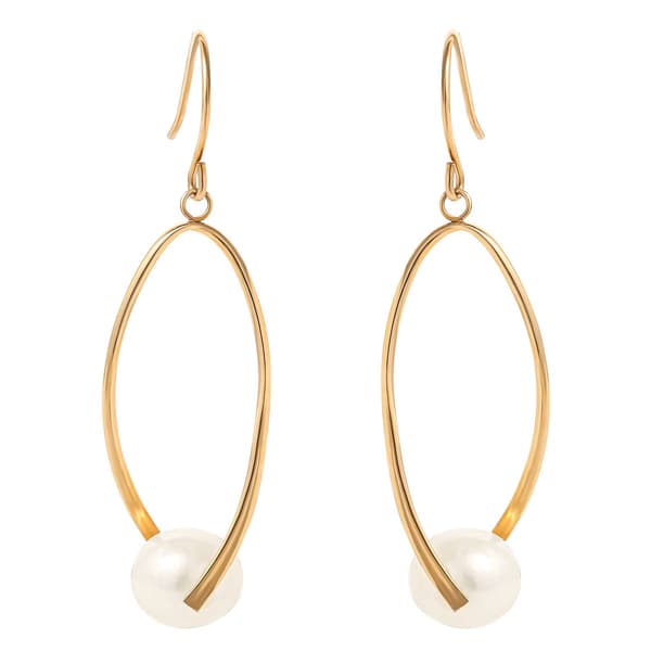 10kt. Yellow Gold Pearl Drop Earrings
