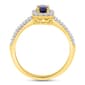 Gemstone Classics™ Created Sapphire & Lab Grown Diamond Ring - image 3