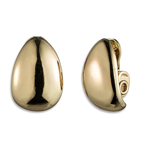 Anne Klein Gold-Tone Clip On Stud Earrings - image 