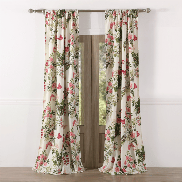 Greenland Home Fashions(tm) Butterflies 2pc. Curtain Panel Set - image 