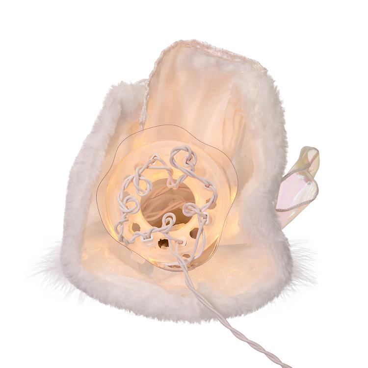 Kurt S. Adler 10in. UL 10-Light White Angel Tree Topper
