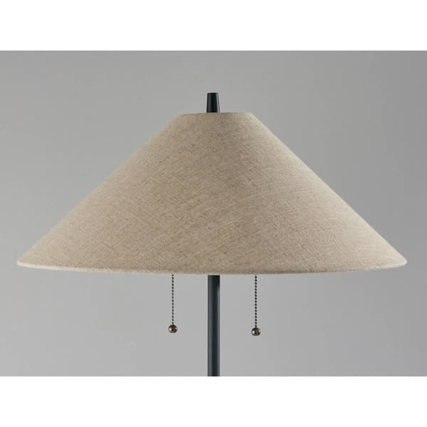 Adesso Palmer Walnut Floor Lamp