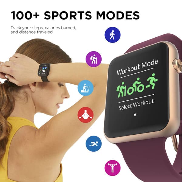 Womens Itouch Air 4 With Merlot Band Fitness Tracker - TA4M01-C10