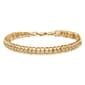 Haus of Brilliance Yellow Gold Diamond Link Tennis Bracelet - image 2