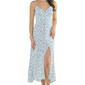 Juniors Emerald Sundae Floral Twill Maxi Dress with Slit - image 3