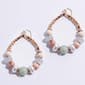 Ashley Cooper(tm) Shiny Gold-Tone Multi Bead Teardrop Earrings - image 1