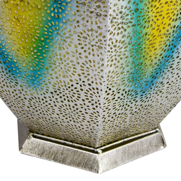 Northlight Seasonal 15in. Floral Hanging Solar Lantern