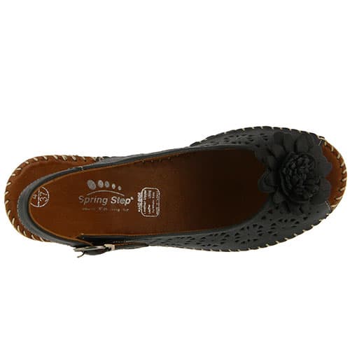 Womens Spring Step Belford Slingback Sandals – Black
