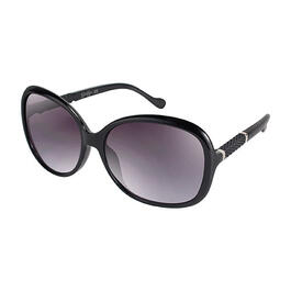 Womens Jessica Simpson Quilted Oval Sunglasses