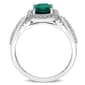 Gemstone Classics&#8482; 10kt. White Gold Lab Created Emerald Ring - image 2