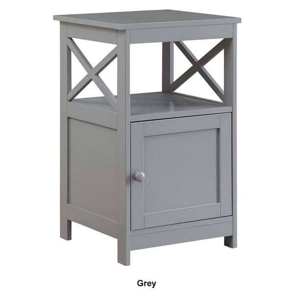 Convenience Concepts Oxford End Table w/ Storage Cabinet