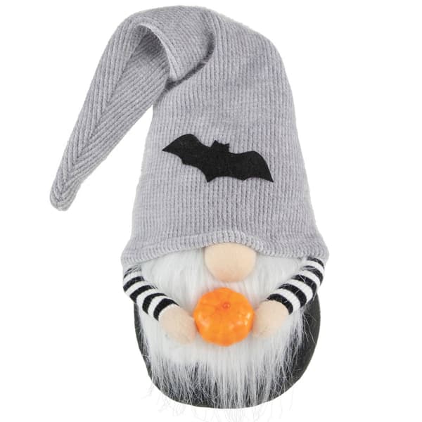 Northlight Seasonal 9.5in. Standing Gnome With Pumpkin - image 