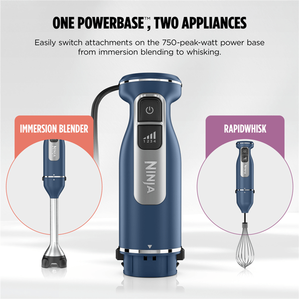 Ninja® Power Duo Immersion Blender with Whisk & Blending Vessel