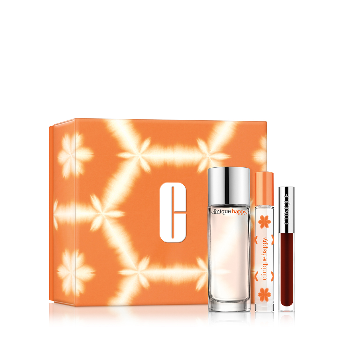 Open Video Modal for Clinique Perfectly Happy Fragrance + Lip Gloss Set - $125 Value