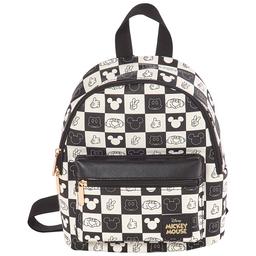 Womens Bioworld Mickey Mouse Checkered Mini Backpack
