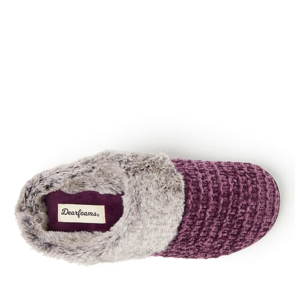 Womens Dearfoams® Cani Chenille Clog Slippers
