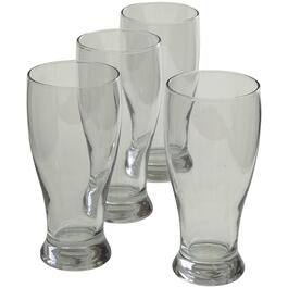 Godinger Beer Glasses, Pilsner Beer Glasses, Large Beer Pint Glass Drinking Glasses - Dublin Collection, Set of 4