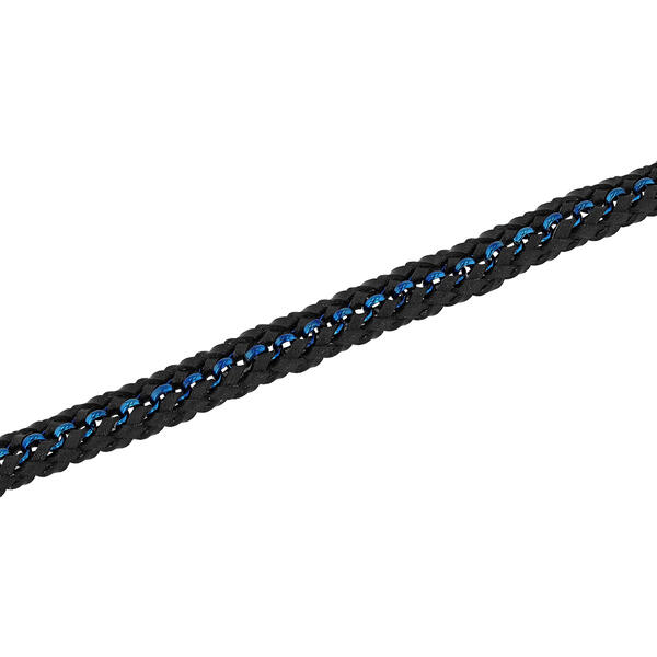 Mens Gentlemen's Classics&#8482; Black/Blue Link Bracelet