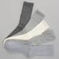 Mens Born(R) 5pk. Ribbed Half Cushion Crew Socks - Grey - image 1