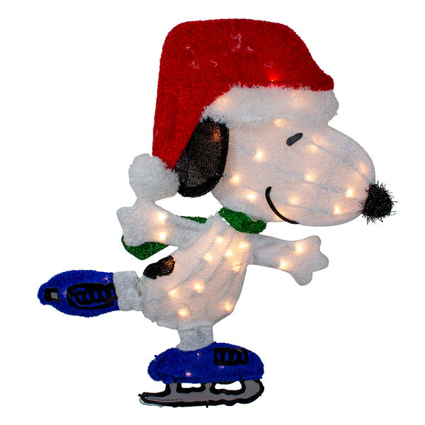 Northlight Seasonal 24in. Skating Peanuts Snoopy Outdoor Decor - image 