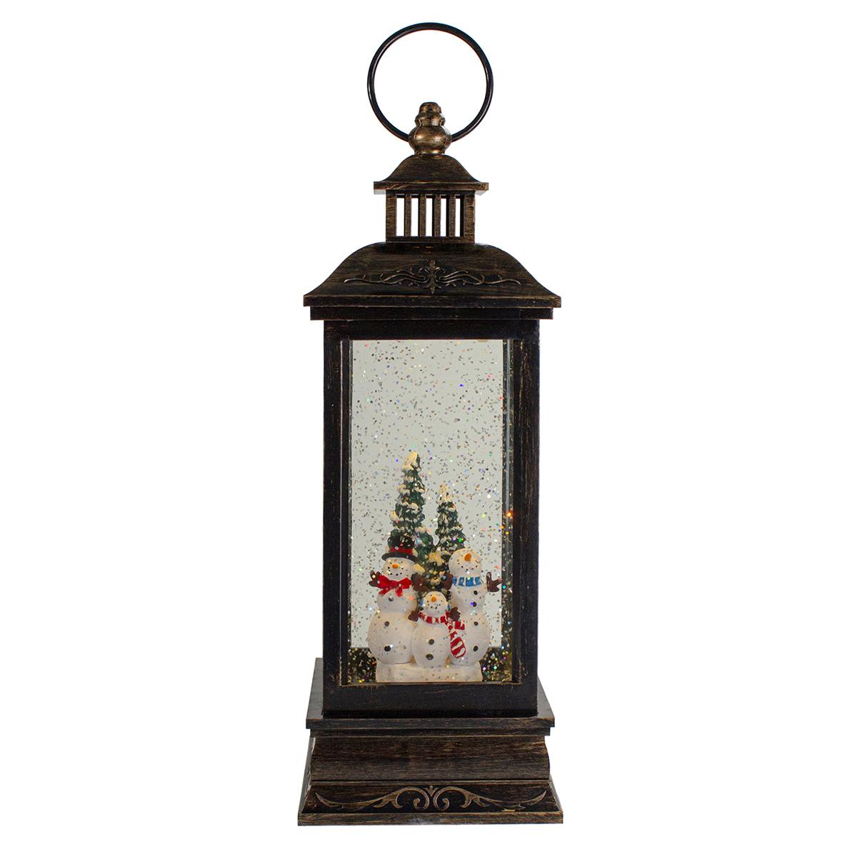 Northlight Seasonal LED Snowman Family Christmas Snow Globe