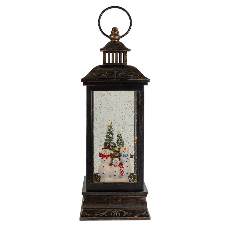 Northlight Seasonal LED Snowman Family Christmas Snow Globe