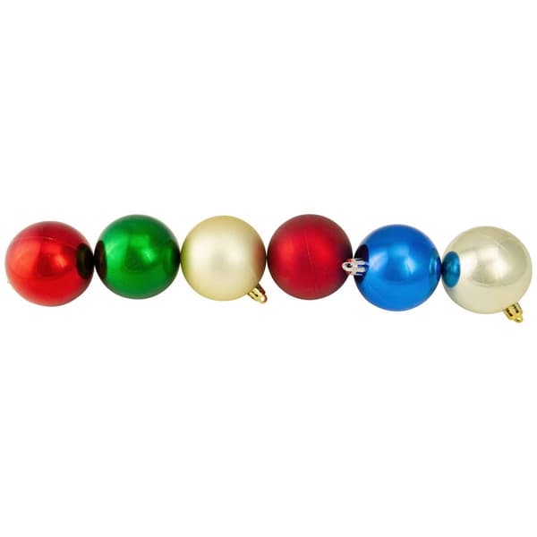 Northlight Seasonal 50ct. 2-Finish Christmas Ball Ornaments