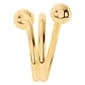 Athra 14kt. Gold over Brass Double Ball Wrap Ring - image 2