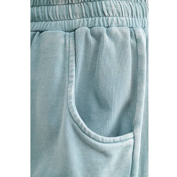 Womens CITY BLUES Solid Barrel Acid Wash Sweatpants