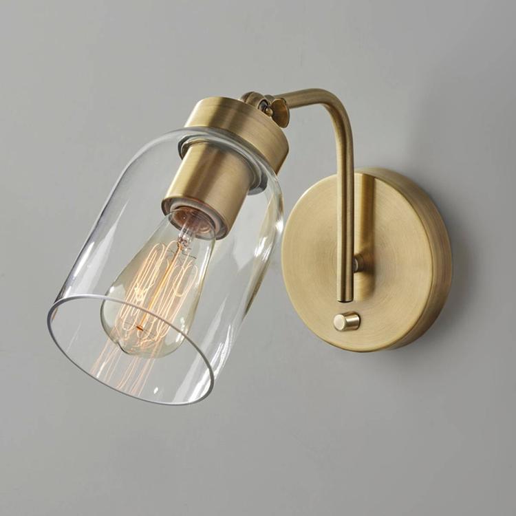 Adesso Bristol Antique Bronze Wall Lamp