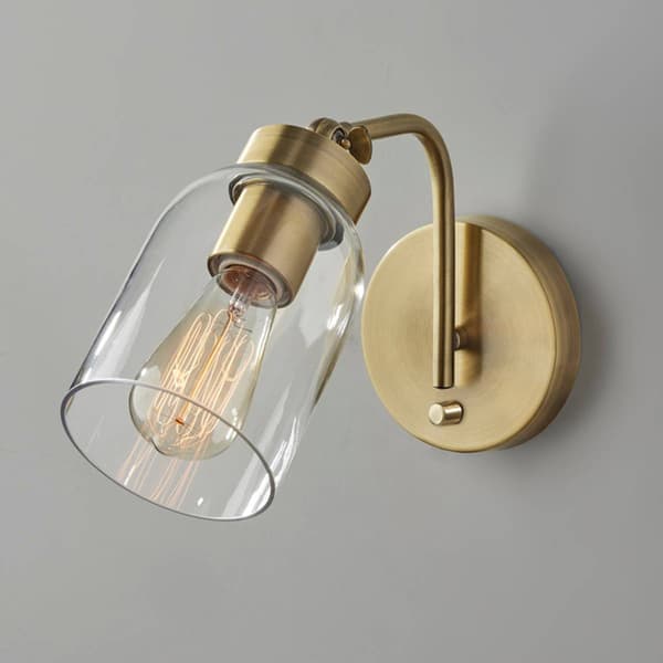 Adesso Bristol Antique Bronze Wall Lamp