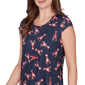 Petite Emaline Sapphire Serenade II Cap Sleeve Lobster Tee - image 5