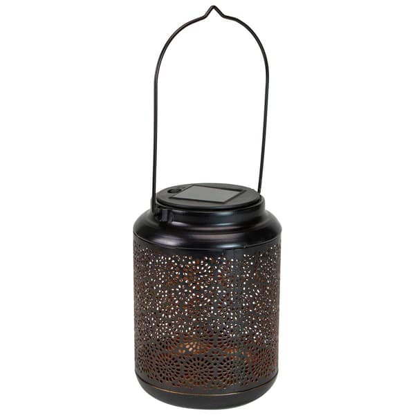 Northlight Seasonal 7in. Floral LED Solar Lantern
