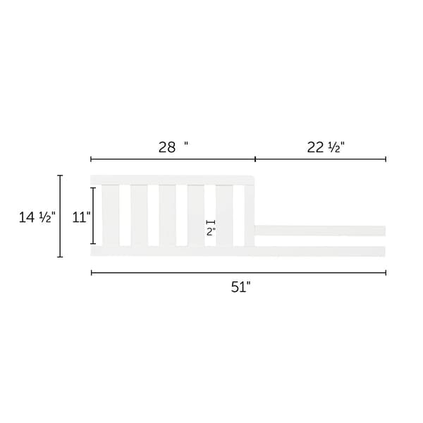 South Shore Reevo Toddler Rail for Baby Crib