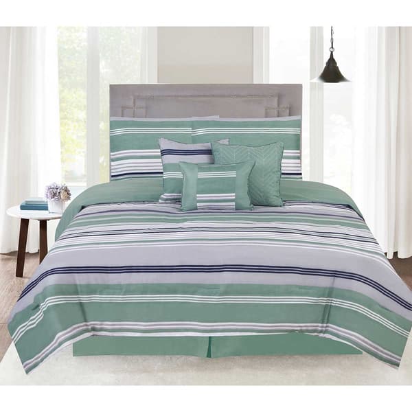 Ashley Cooper(tm) Brooks Stripe 7pc. Comforter Set - image 