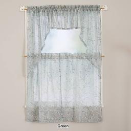 Willow Floral Print Swag Panel - 56x38