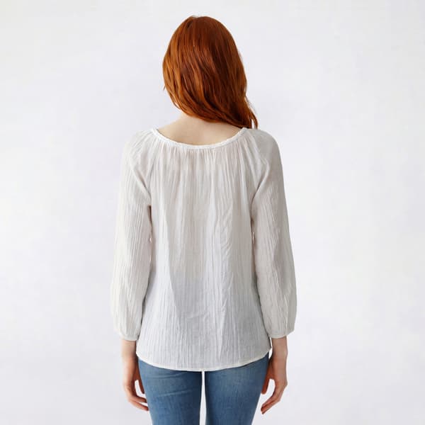 Juniors A. Byer 3/4 Sleeve Peasant Top
