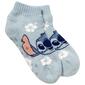 Womens Fuzzy Babba Short Ribbed Cuff Lilo & Stitch Slipper Socks - image 1