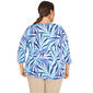Plus Size Hearts of Palm Printed Essentials Breezy Leaf Tee - image 2