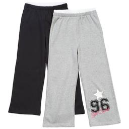 Girls (4-6x) Sweet Butterfly® 2pk. Faux Layered Wide Leg Pants